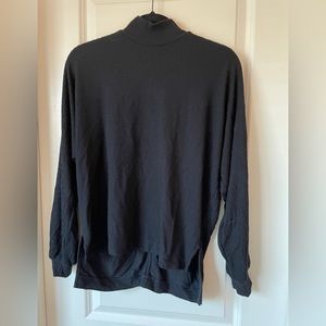 Banana Republic black, loose fit, mock neck sweater. Size XS.